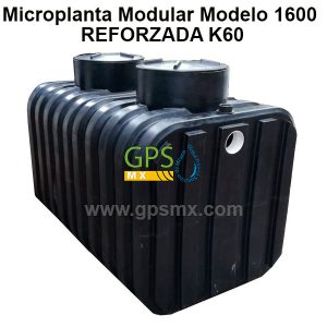 Microplanta de tratamiento de agua residual Gpsmx Modelo 1600 Reforzada K60 2 módulos