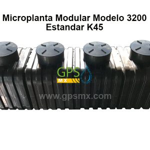 Microplanta de tratamiento de agua residual Gpsmx Modelo 3200 Estándar K45 4 módulos